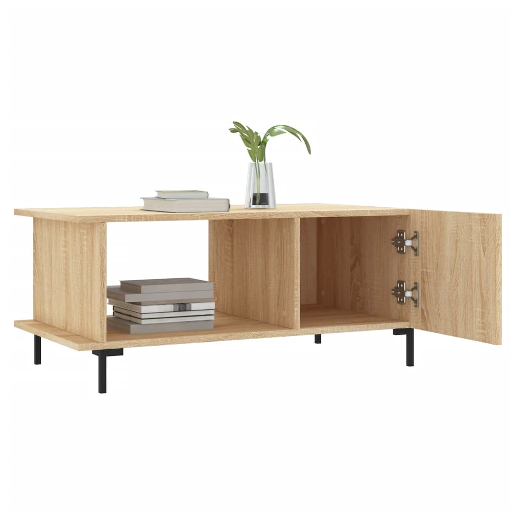 Coffee Table Sonoma Oak 90x50x40 cm Engineered Wood
