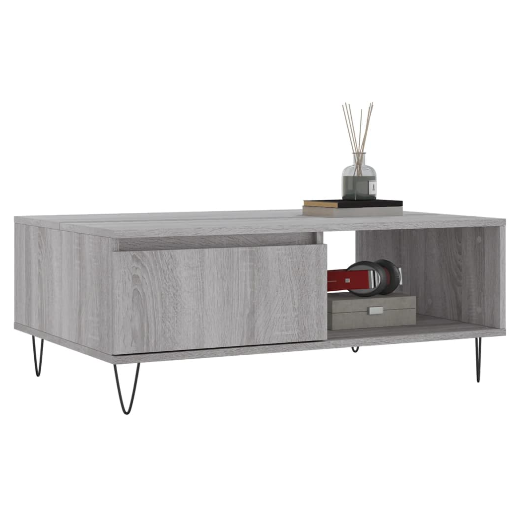 Coffee Table Grey Sonoma 90x60x35 cm Engineered Wood