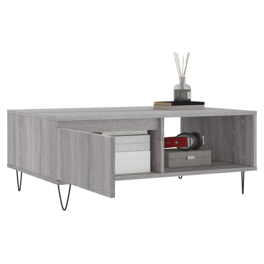 Coffee Table Grey Sonoma 90x60x35 cm Engineered Wood