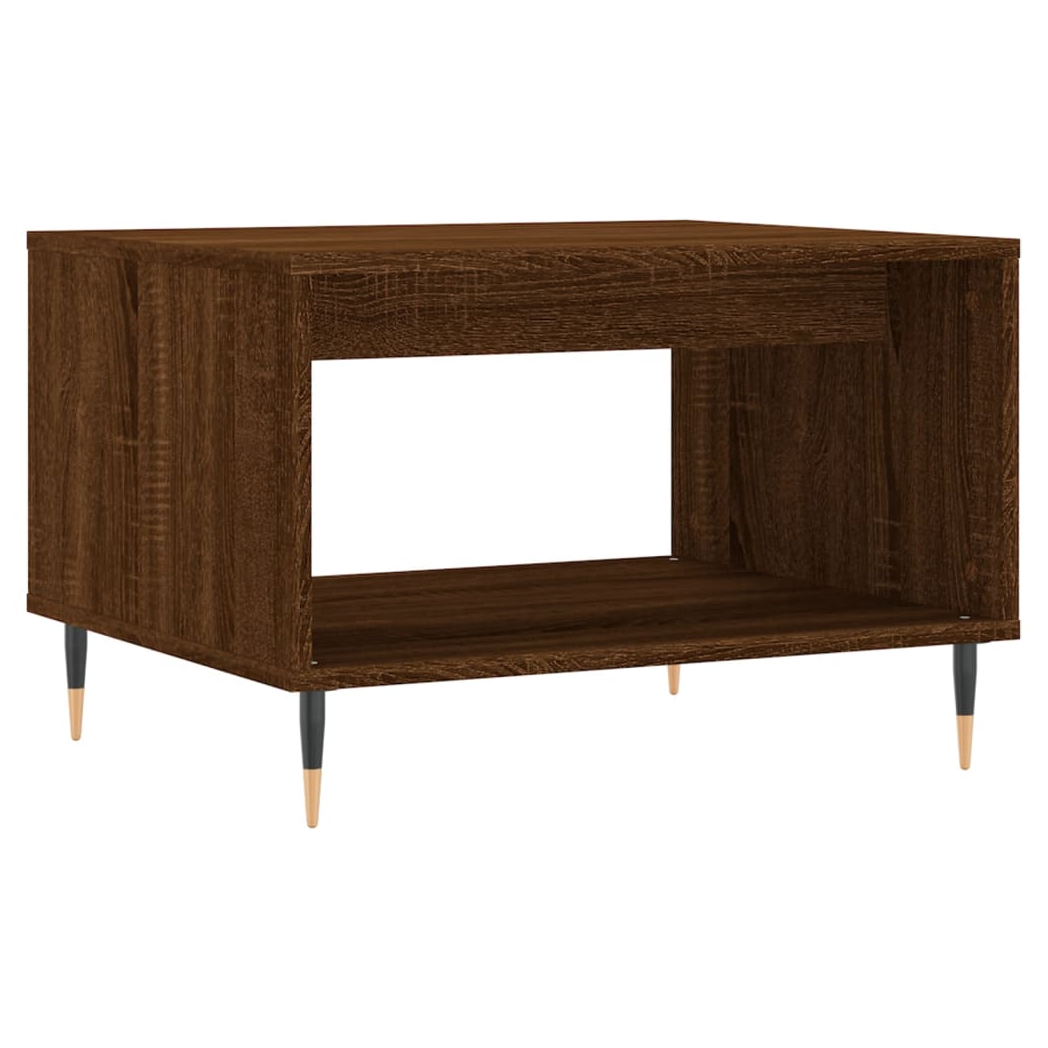 Coffee Table Brown Oak 60x50x40 cm Engineered Wood
