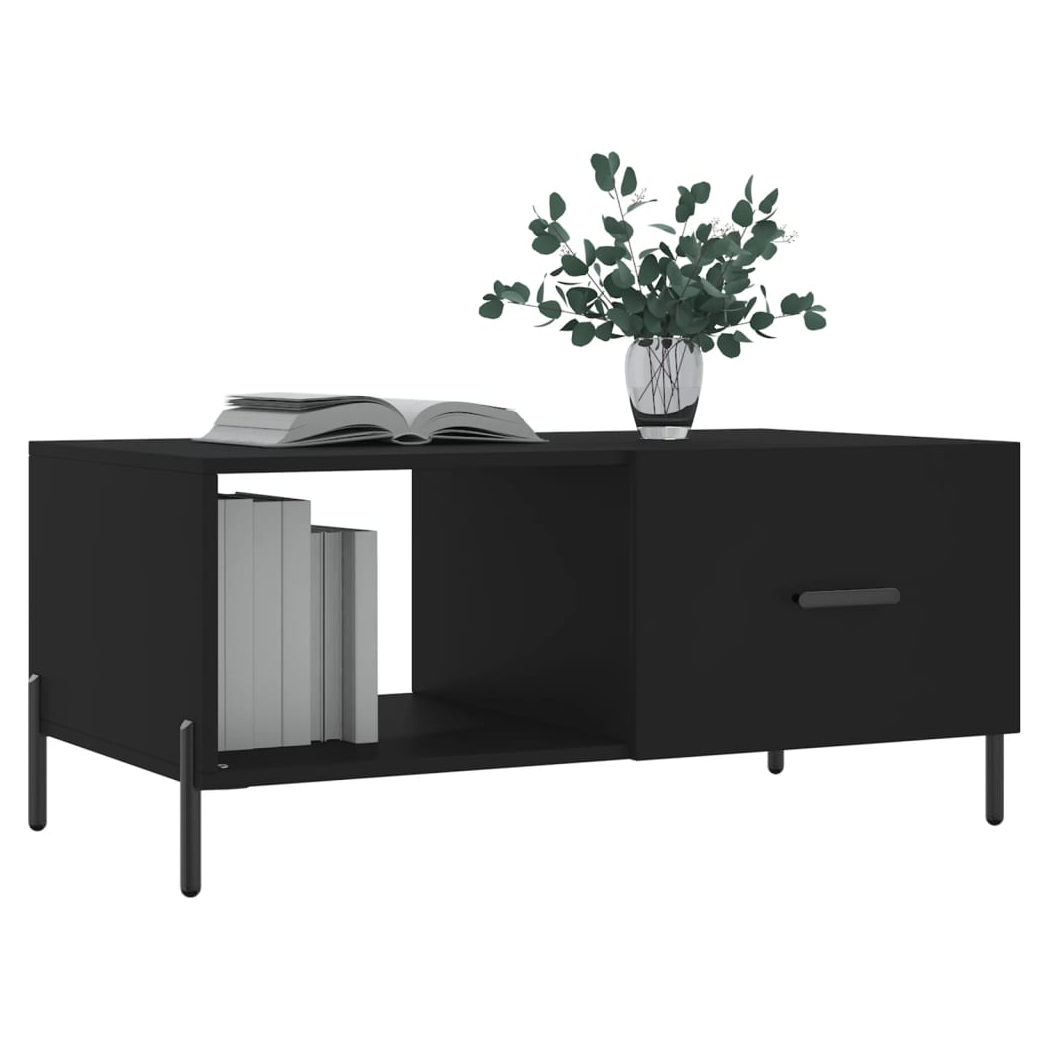 Coffee Table Black 90x50x40 cm Engineered Wood