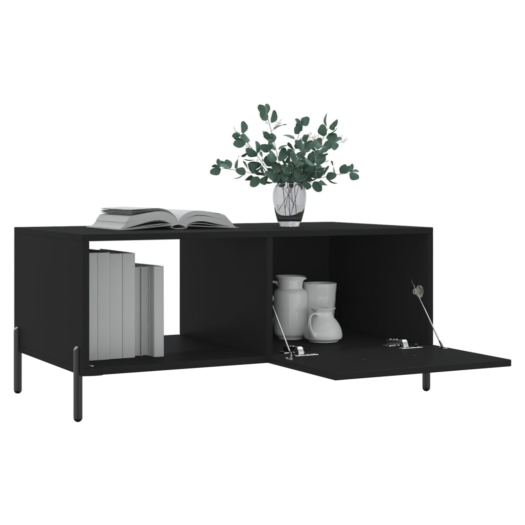 Coffee Table Black 90x50x40 cm Engineered Wood