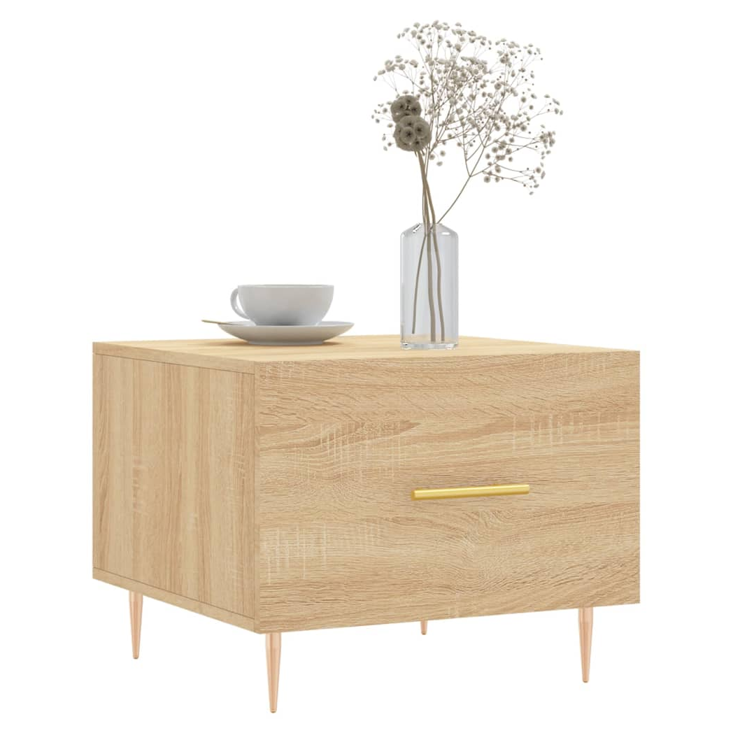 Coffee Table Sonoma Oak 50x50x40 cm Engineered Wood