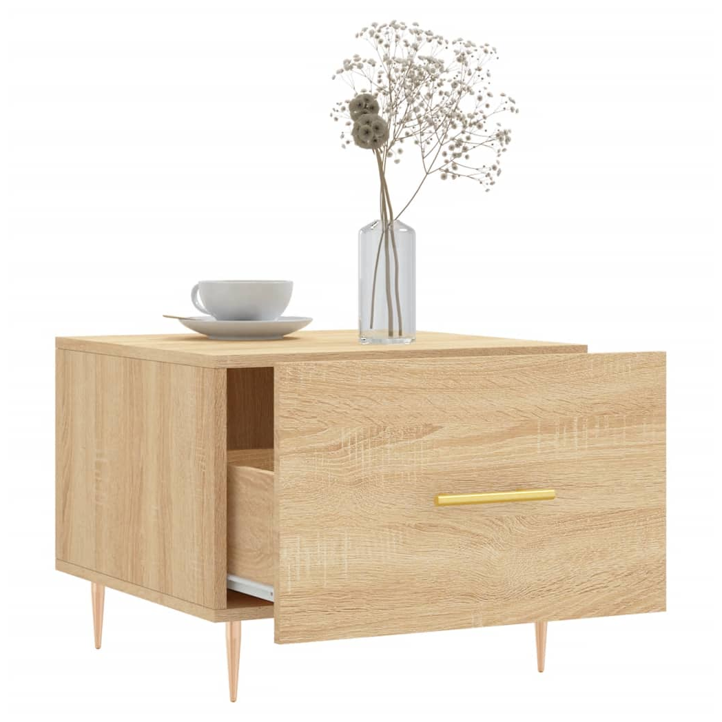 Coffee Table Sonoma Oak 50x50x40 cm Engineered Wood