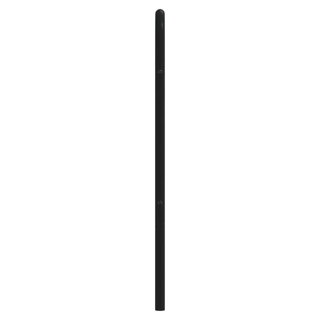 Metal Headboard Black 75 cm