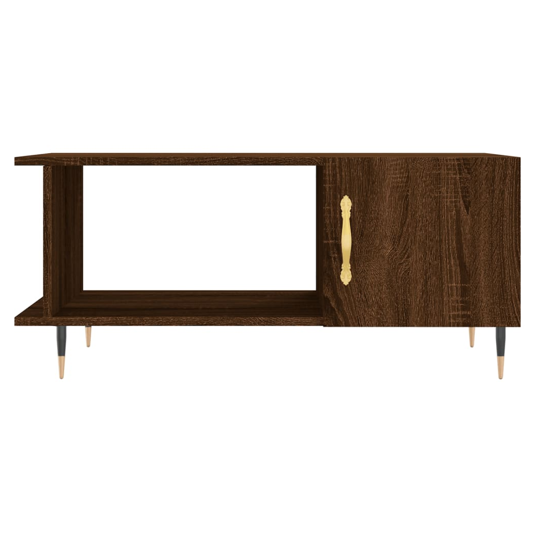 Coffee Table Brown Oak 90x50x40 cm Engineered Wood