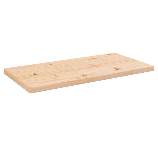 Table Top 80x40x2.5 cm Solid Wood Pine Rectangular