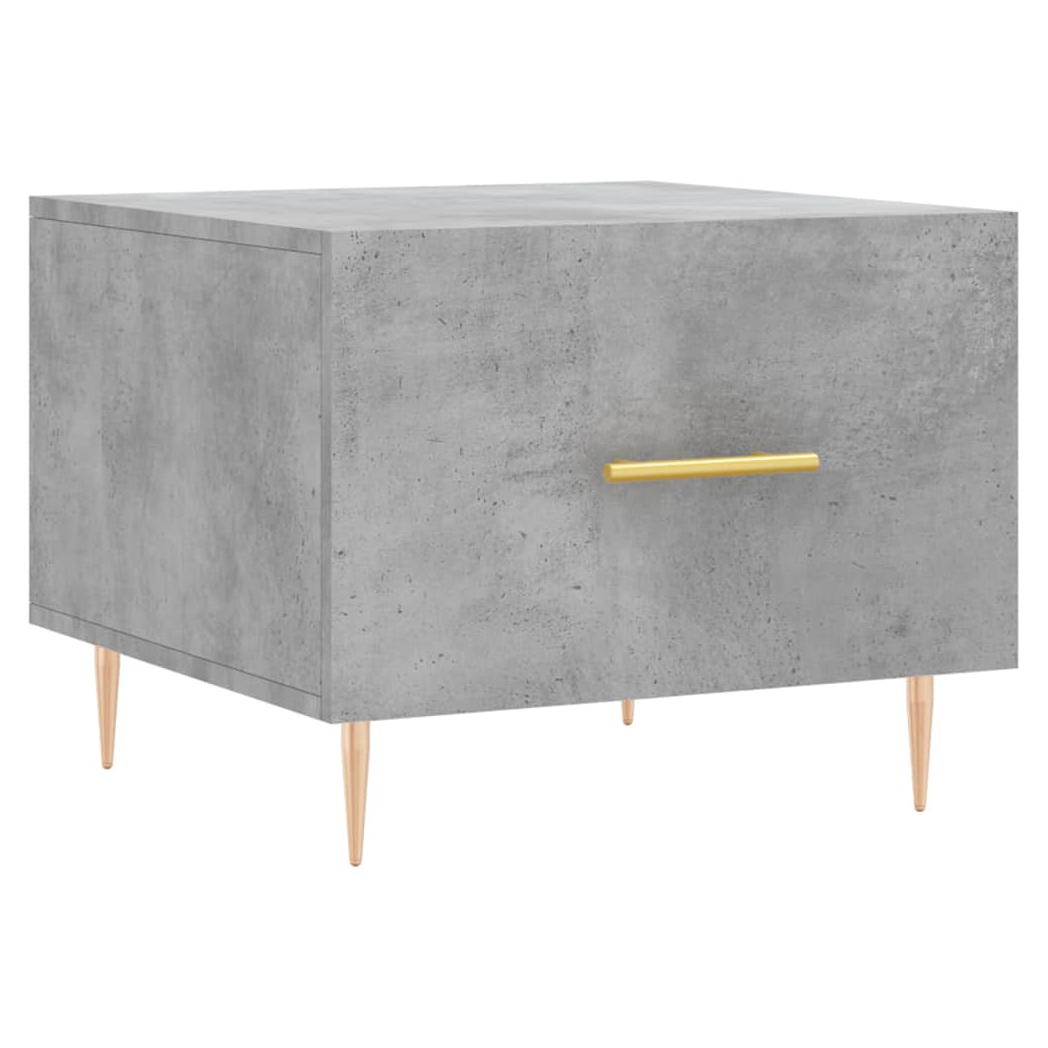 Coffee Table Concrete Grey 50x50x40 cm Engineered Wood