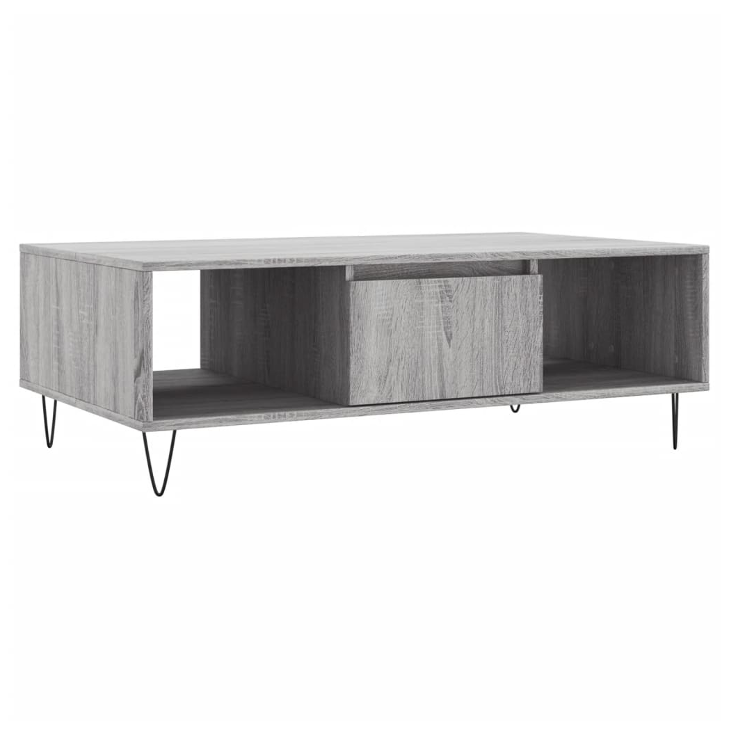Coffee Table Grey Sonoma 104x60x35 cm Engineered Wood