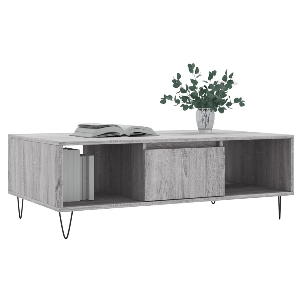 Coffee Table Grey Sonoma 104x60x35 cm Engineered Wood