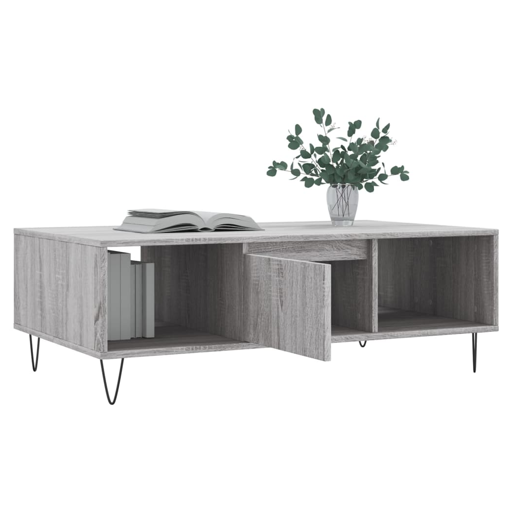 Coffee Table Grey Sonoma 104x60x35 cm Engineered Wood