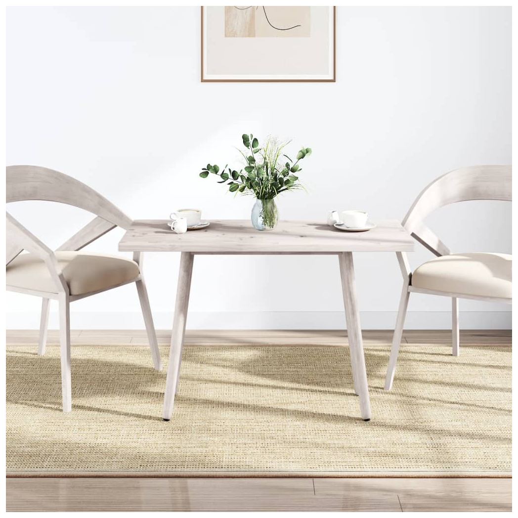 Table Top White 100x60x2.5 cm Solid Wood Pine Rectangular