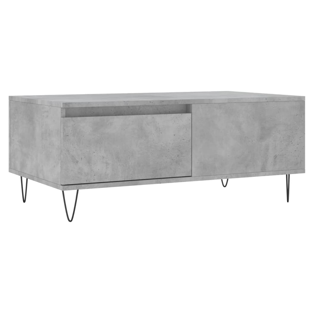 Coffee Table Concrete Grey 90x50x36.5 cm Engineered Wood