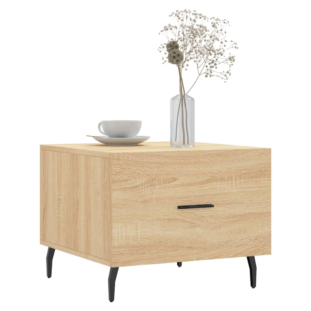 Coffee Table Sonoma Oak 50x50x40 cm Engineered Wood