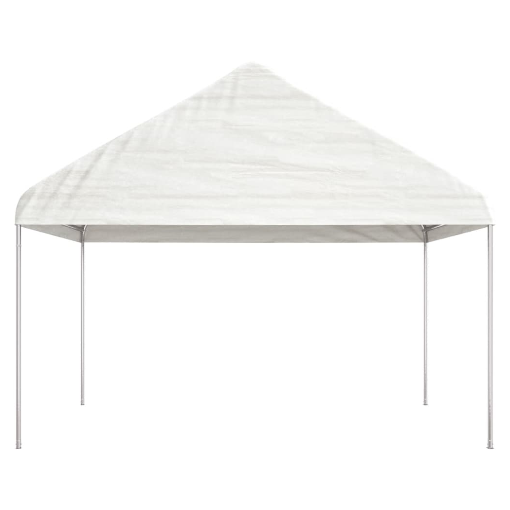 Gazebo with Roof White 8.92x4.08x3.22 m Polyethylene