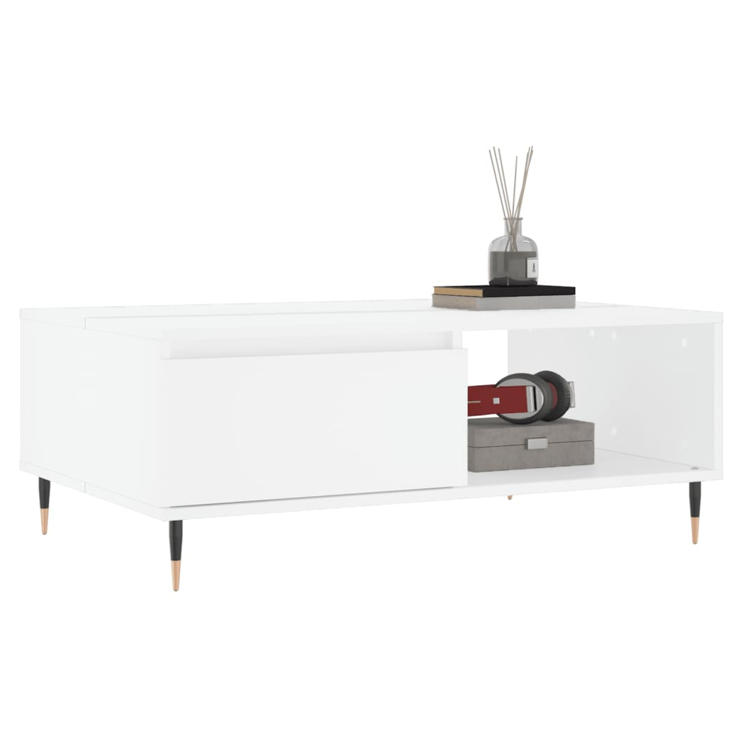 Coffee Table White 90x60x35 cm Engineered Wood