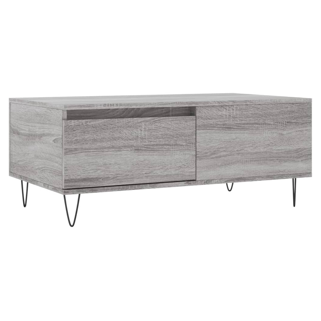 Coffee Table Grey Sonoma 90x50x36.5 cm Engineered Wood