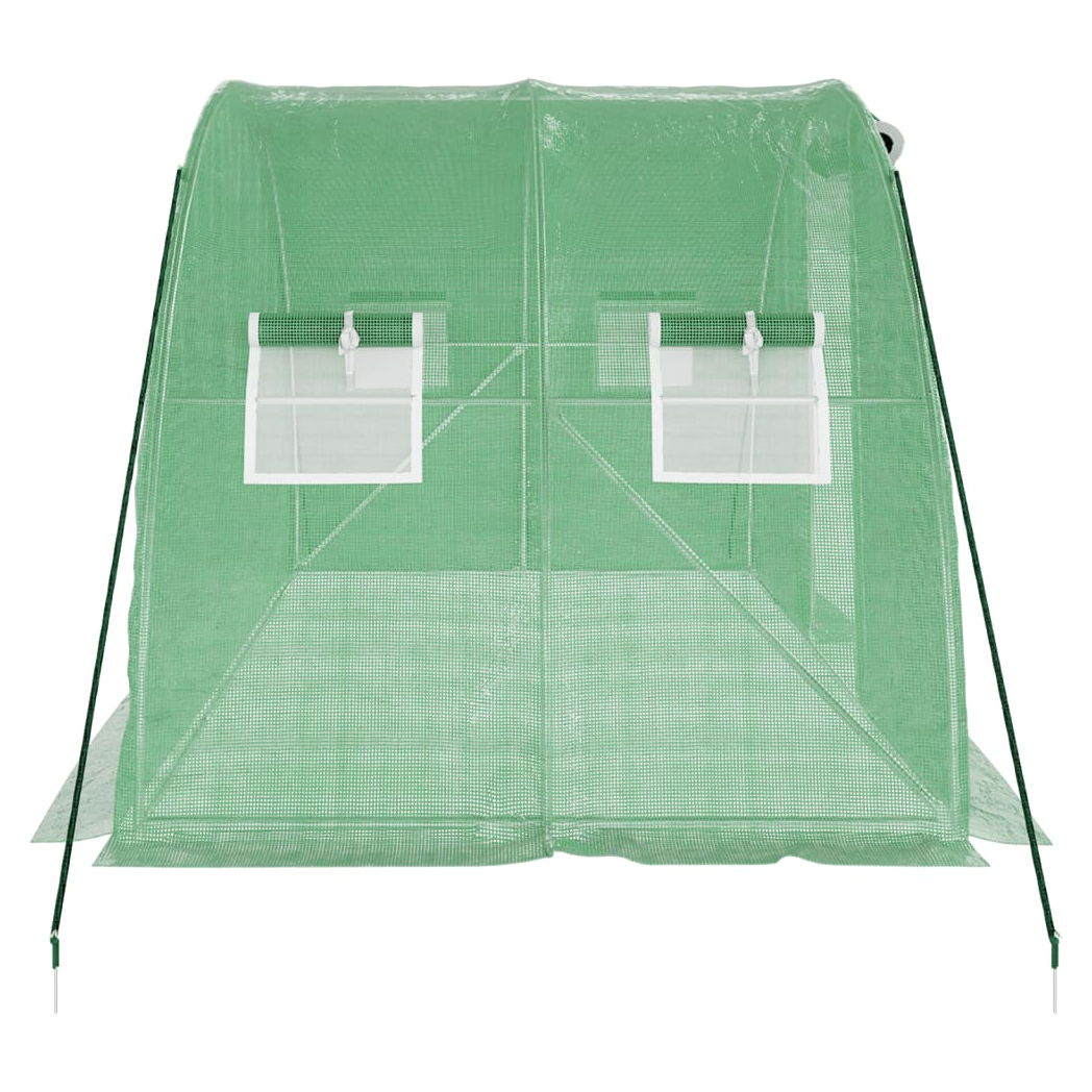 Greenhouse with Steel Frame Green 8 m 4x2x2 m