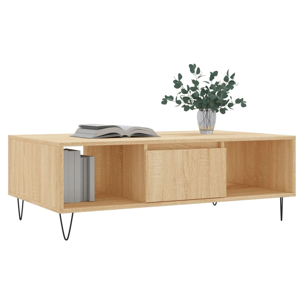 Coffee Table Sonoma Oak 104x60x35 cm Engineered Wood