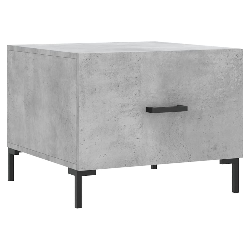 Coffee Table Concrete Grey 50x50x40 cm Engineered Wood