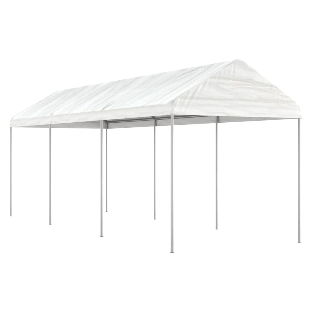 Gazebo with Roof White 6.69x2.28x2.69 m Polyethylene