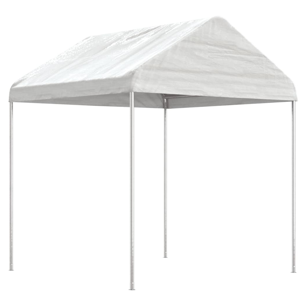 Gazebo with Roof White 6.69x2.28x2.69 m Polyethylene