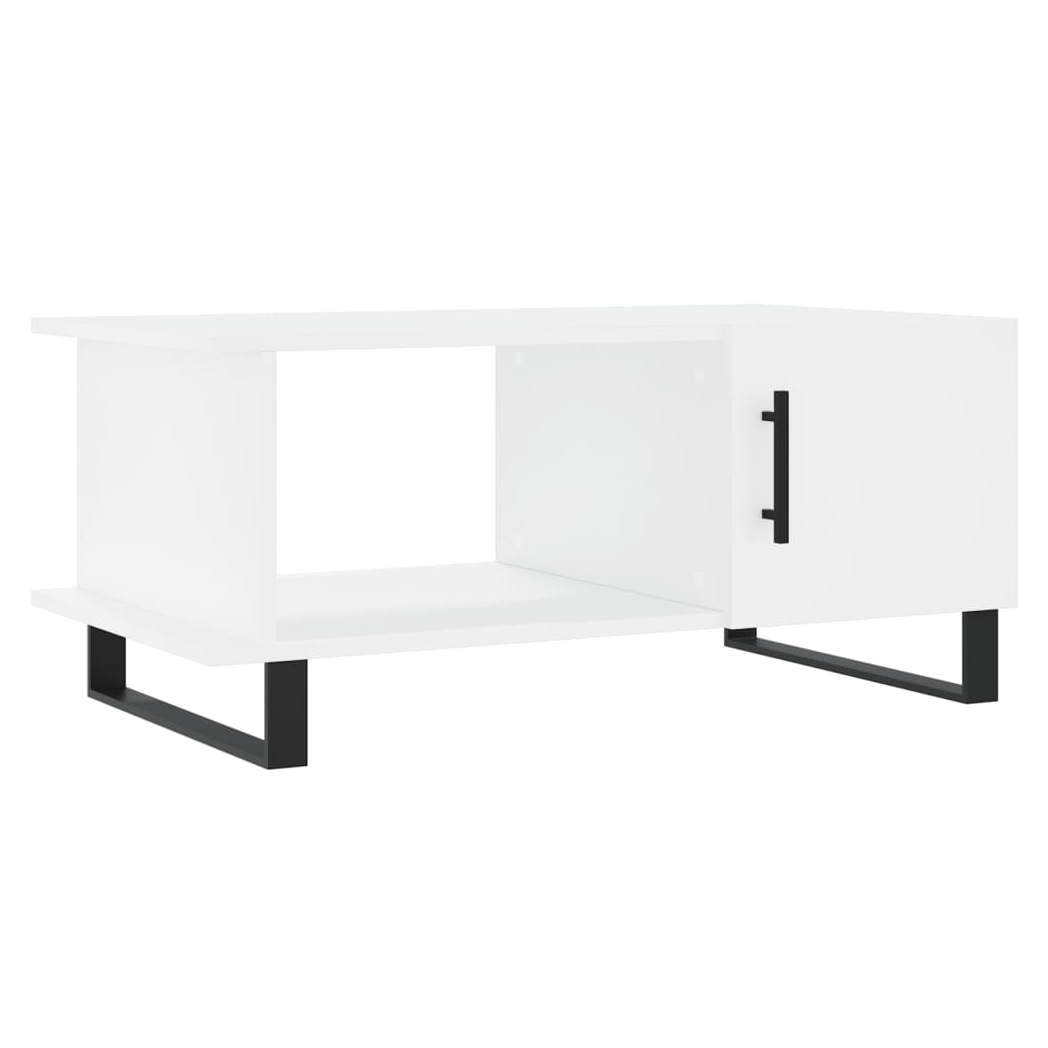 Coffee Table White 90x50x40 cm Engineered Wood