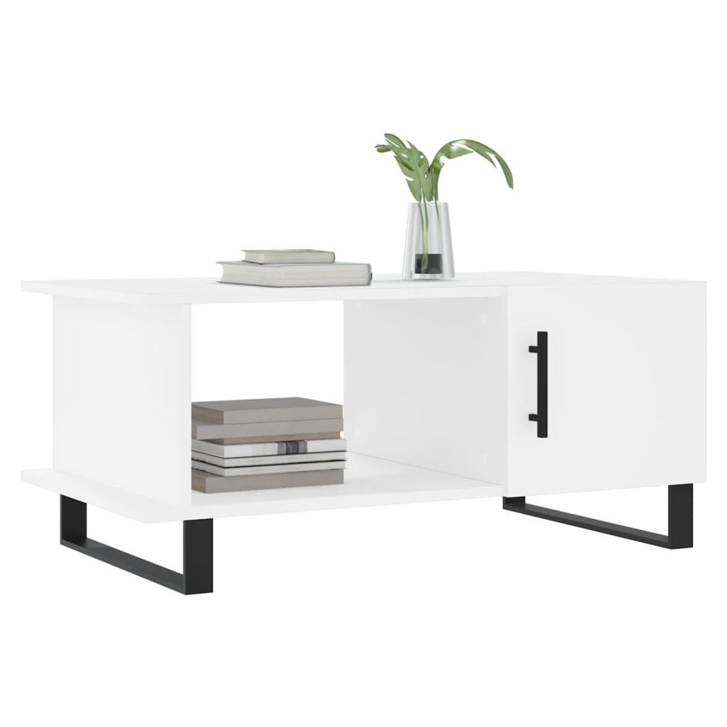 Coffee Table White 90x50x40 cm Engineered Wood