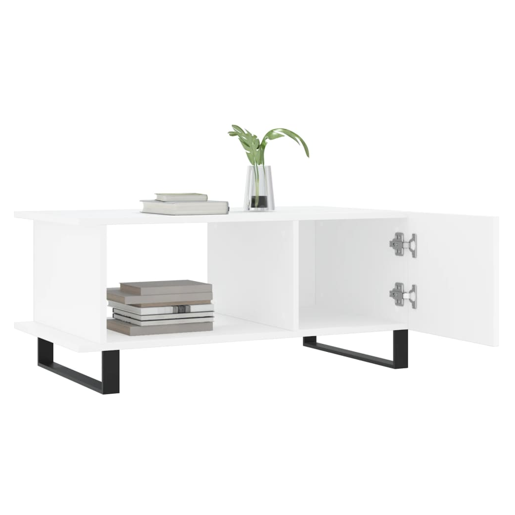 Coffee Table White 90x50x40 cm Engineered Wood