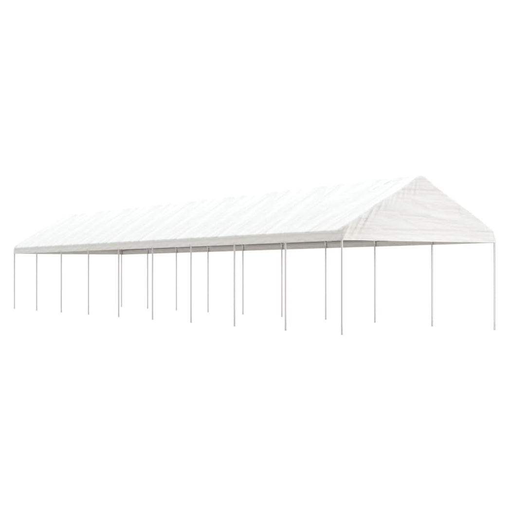 Gazebo with Roof White 20.07x4.08x3.22 m Polyethylene