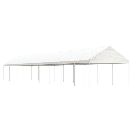 Gazebo with Roof White 20.07x4.08x3.22 m Polyethylene