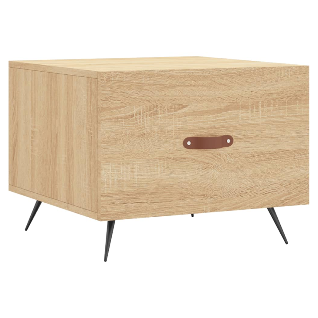 Coffee Table Sonoma Oak 50x50x40 cm Engineered Wood