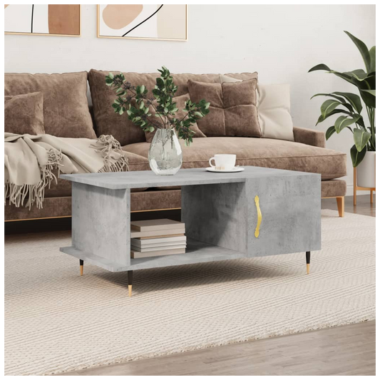 Coffee Table Concrete Grey 90x50x40 cm Engineered Wood