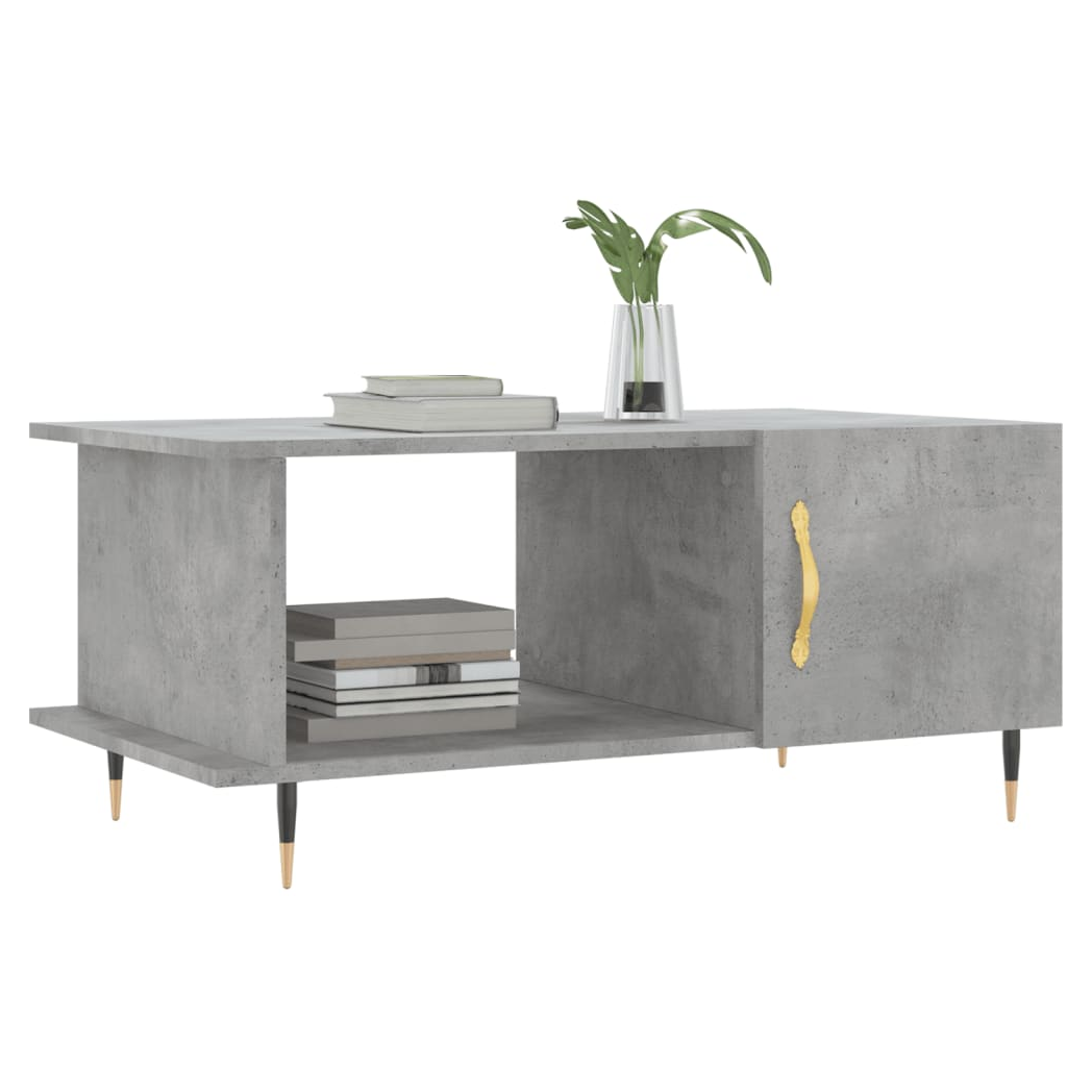 Coffee Table Concrete Grey 90x50x40 cm Engineered Wood