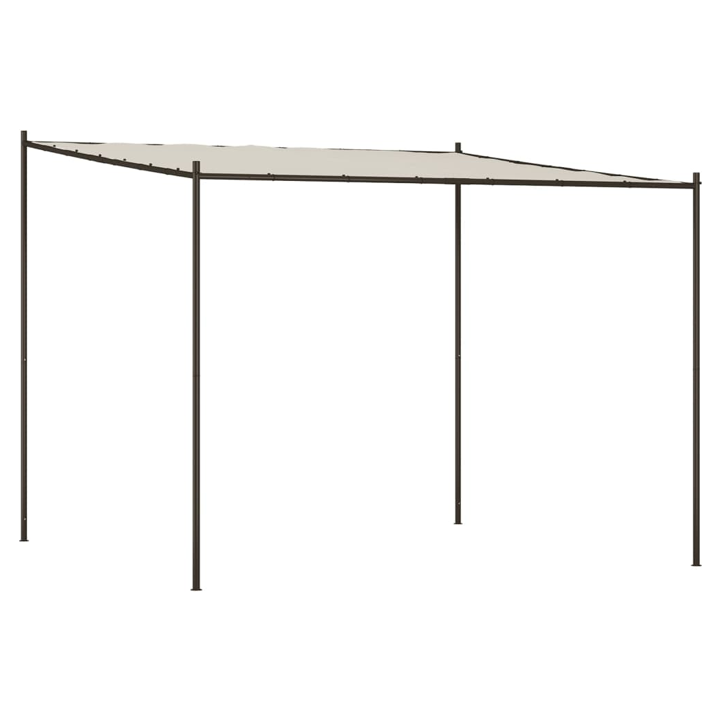 Gazebo White 3x3 m 180 g/m Fabric and Steel