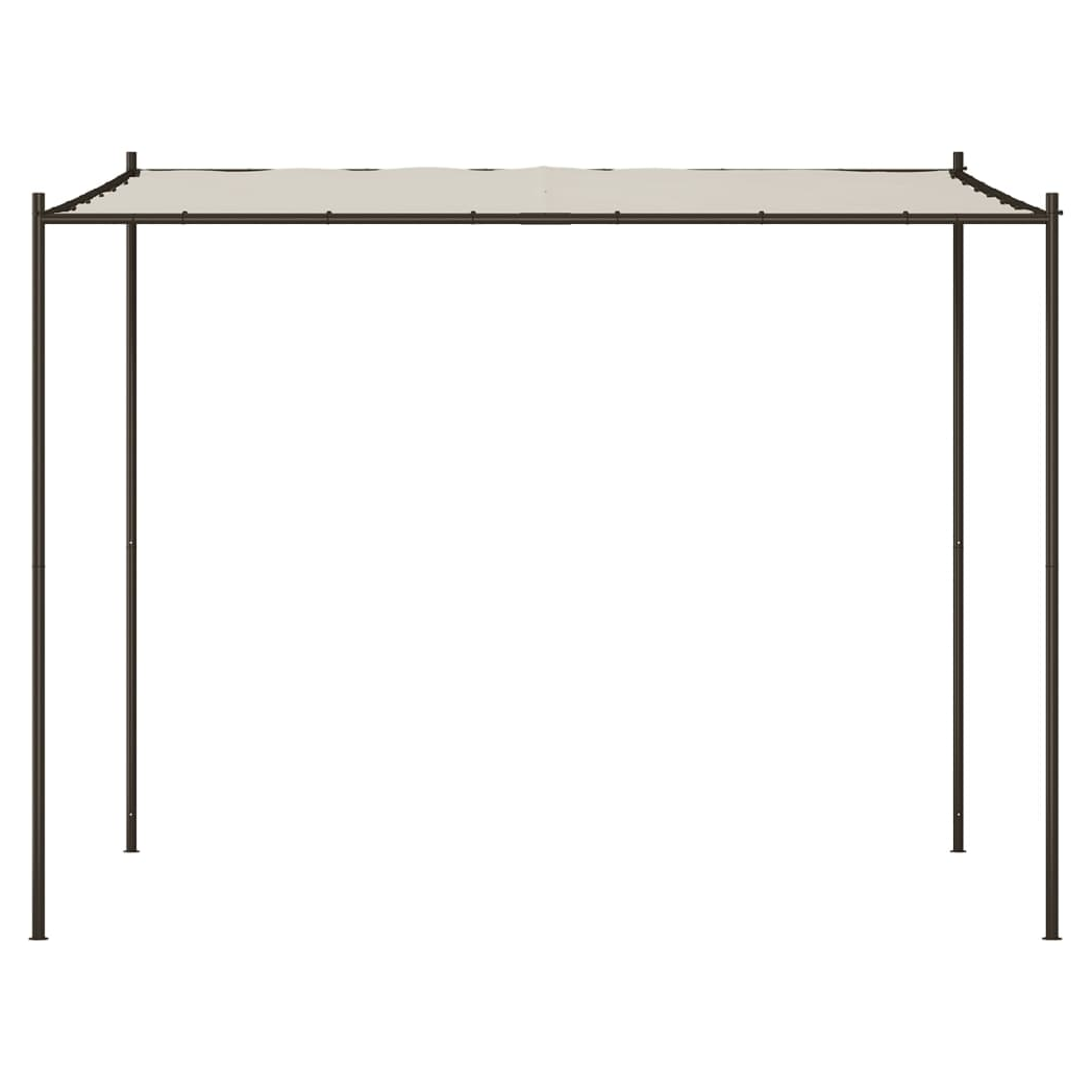 Gazebo White 3x3 m 180 g/m Fabric and Steel