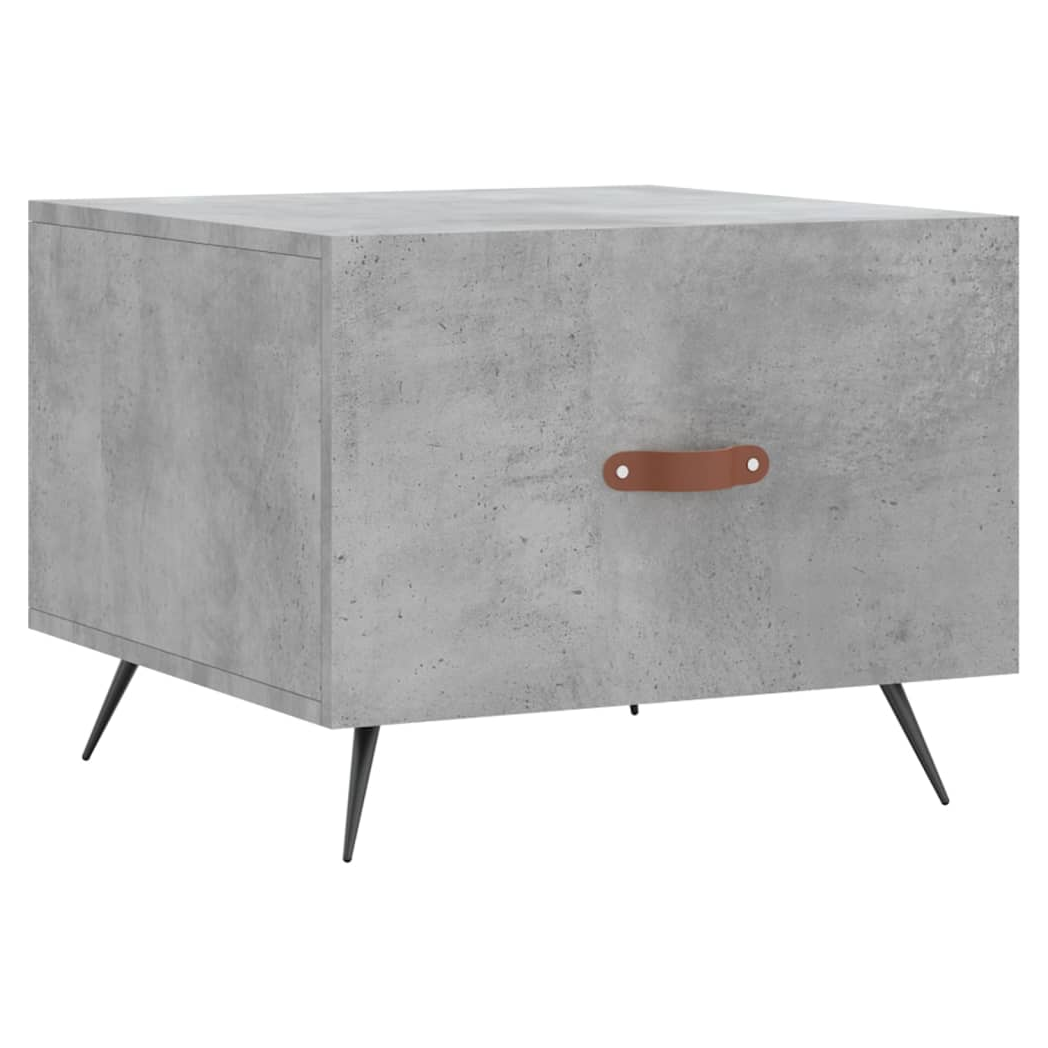 Coffee Table Concrete Grey 50x50x40 cm Engineered Wood