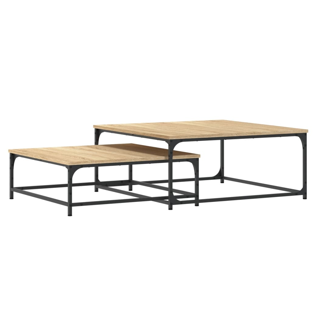 Nesting Coffee Tables 2 pcs Sonoma Oak Engineered Wood