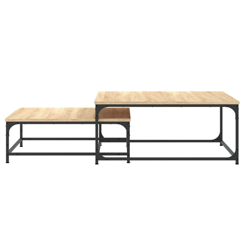 Nesting Coffee Tables 2 pcs Sonoma Oak Engineered Wood
