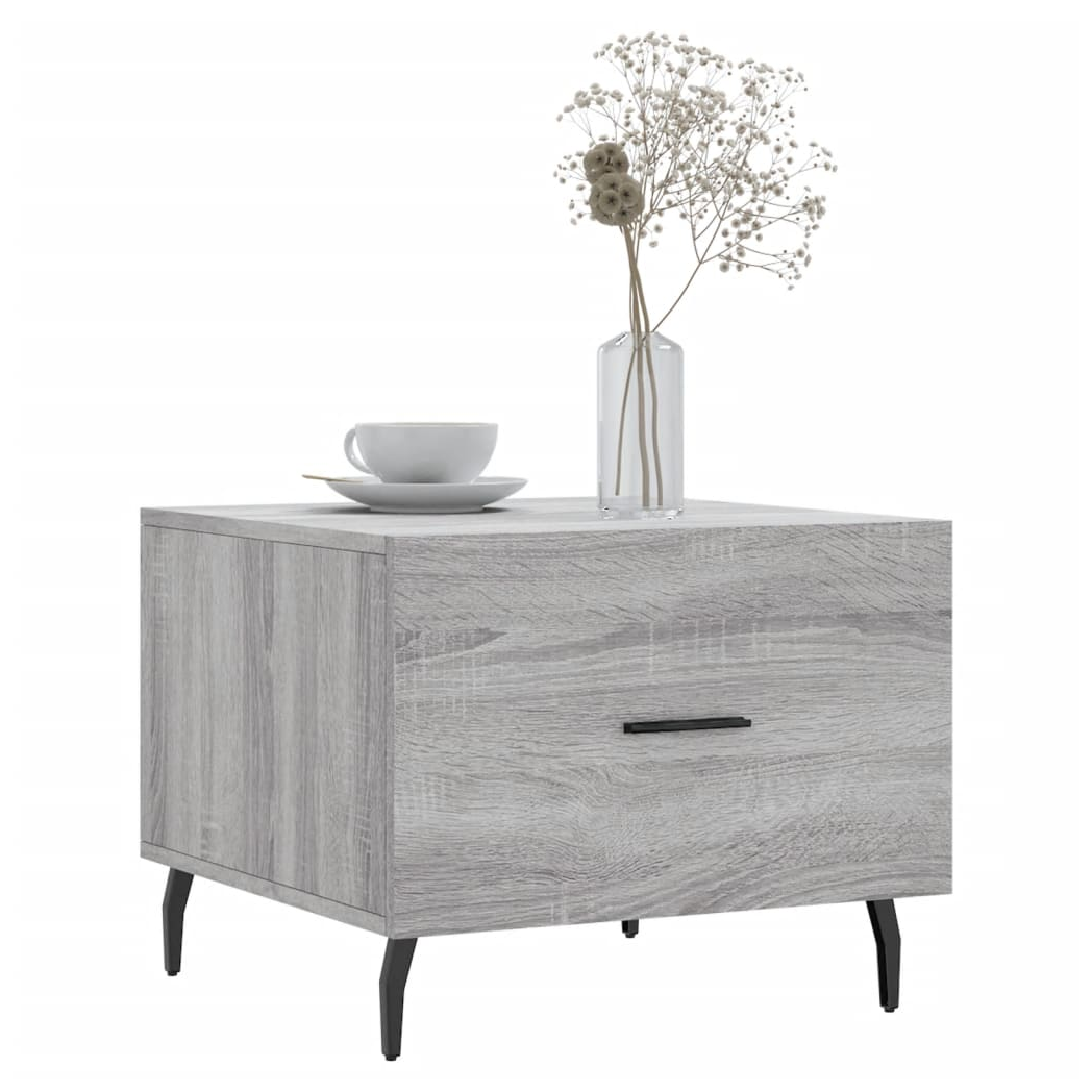Coffee Table Grey Sonoma 50x50x40 cm Engineered Wood