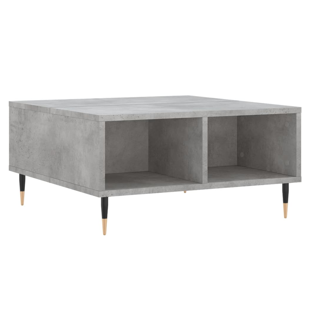 Coffee Table Concrete Grey 60x60x30 cm Engineered Wood