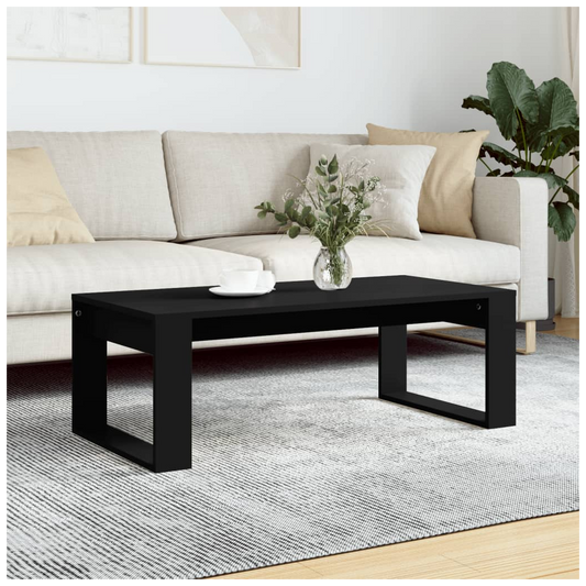 Coffee Table Black 102x50x35 cm Engineered Wood