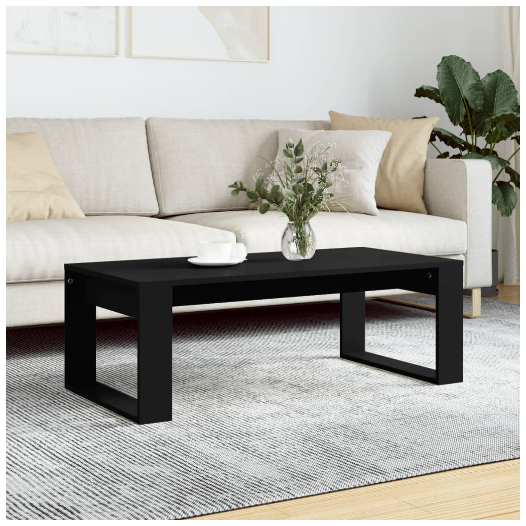 Coffee Table Black 102x50x35 cm Engineered Wood