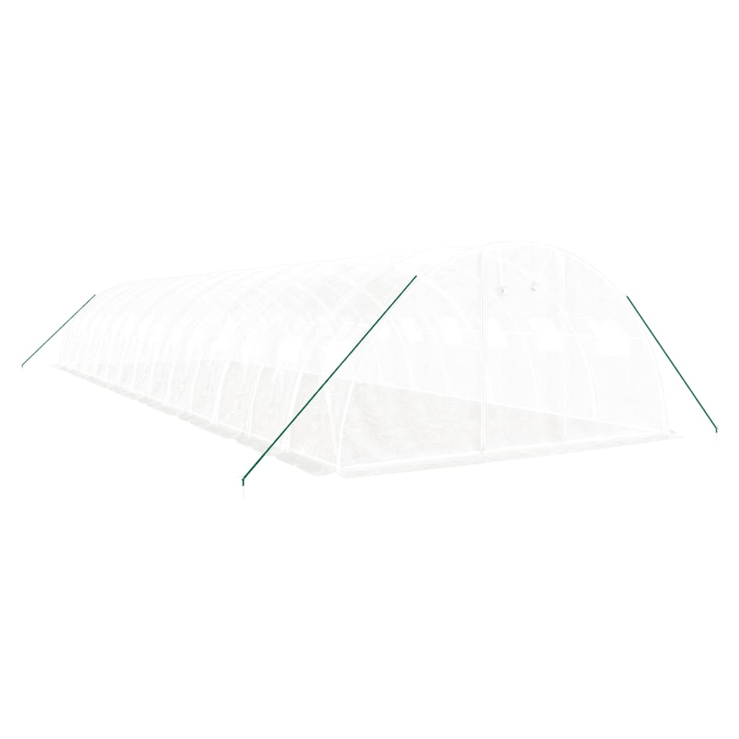 Greenhouse with Steel Frame White 56 m 14x4x2 m