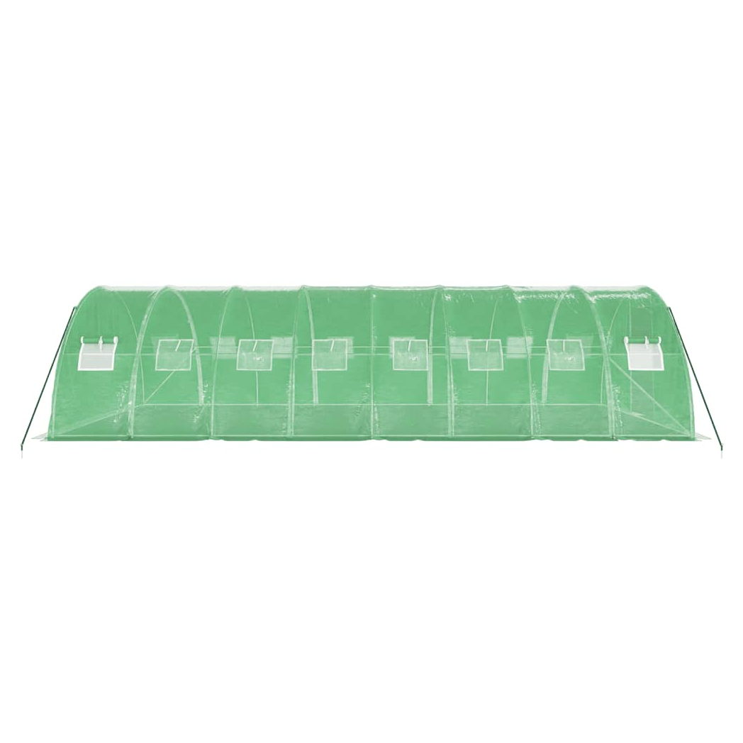 Greenhouse with Steel Frame Green 32 m 8x4x2 m