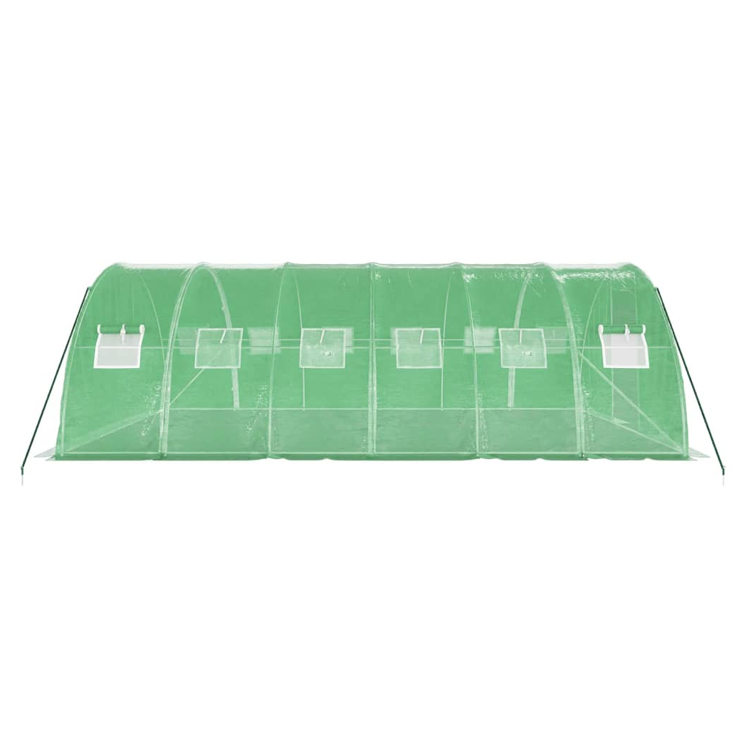 Greenhouse with Steel Frame Green 24 m 6x4x2 m