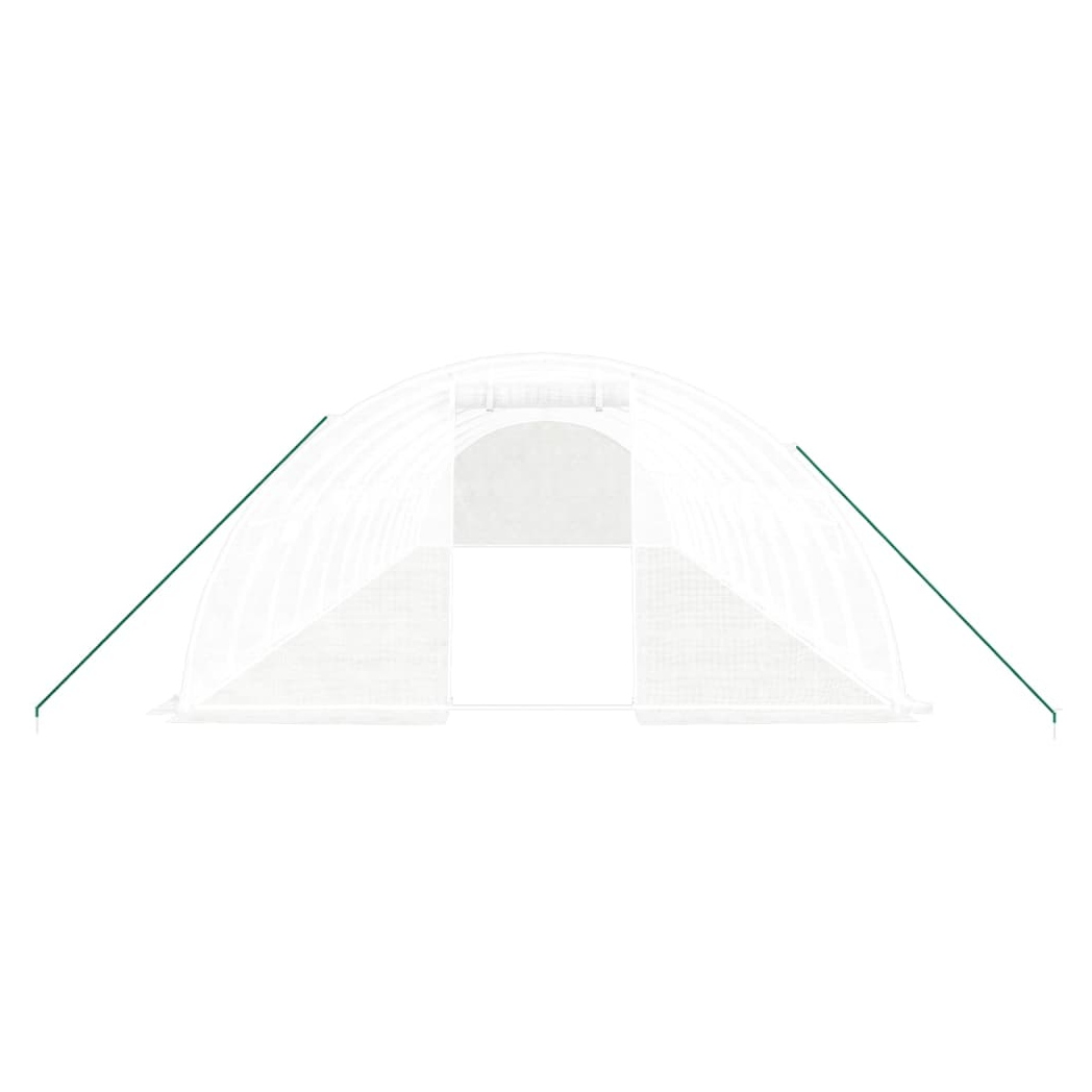 Greenhouse with Steel Frame White 48 m 12x4x2 m