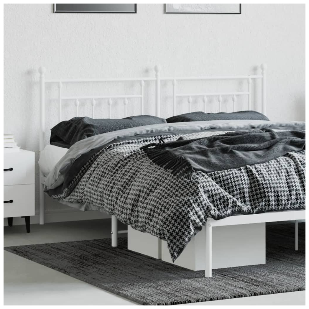 Metal Headboard White 180 cm