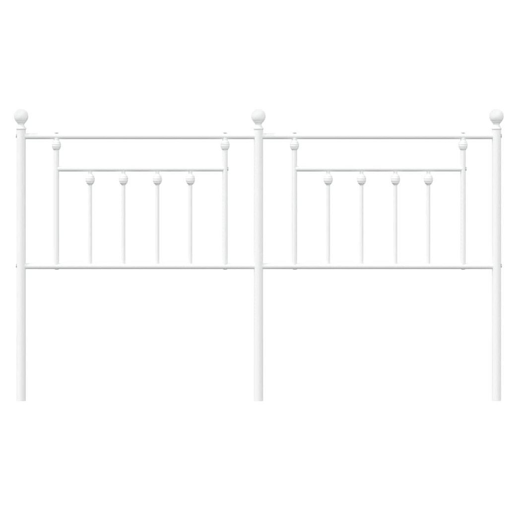 Metal Headboard White 180 cm