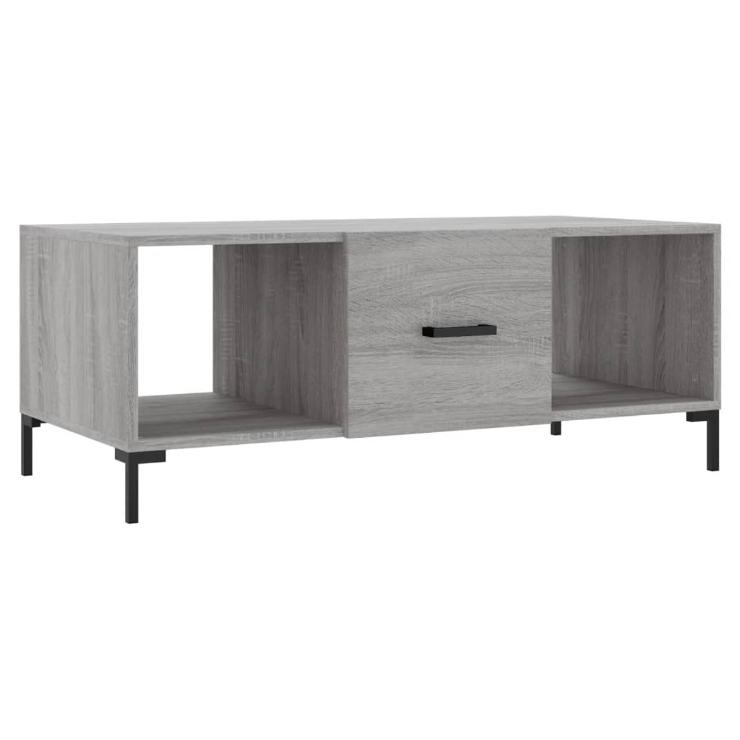 Coffee Table Grey Sonoma 102x50x40 cm Engineered Wood